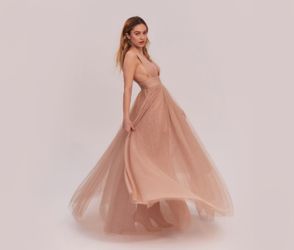 Fame and Partners Miranda Dress sz 4 light- nude