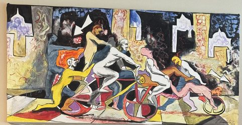 Original acrylic artwork. 30” c 59”