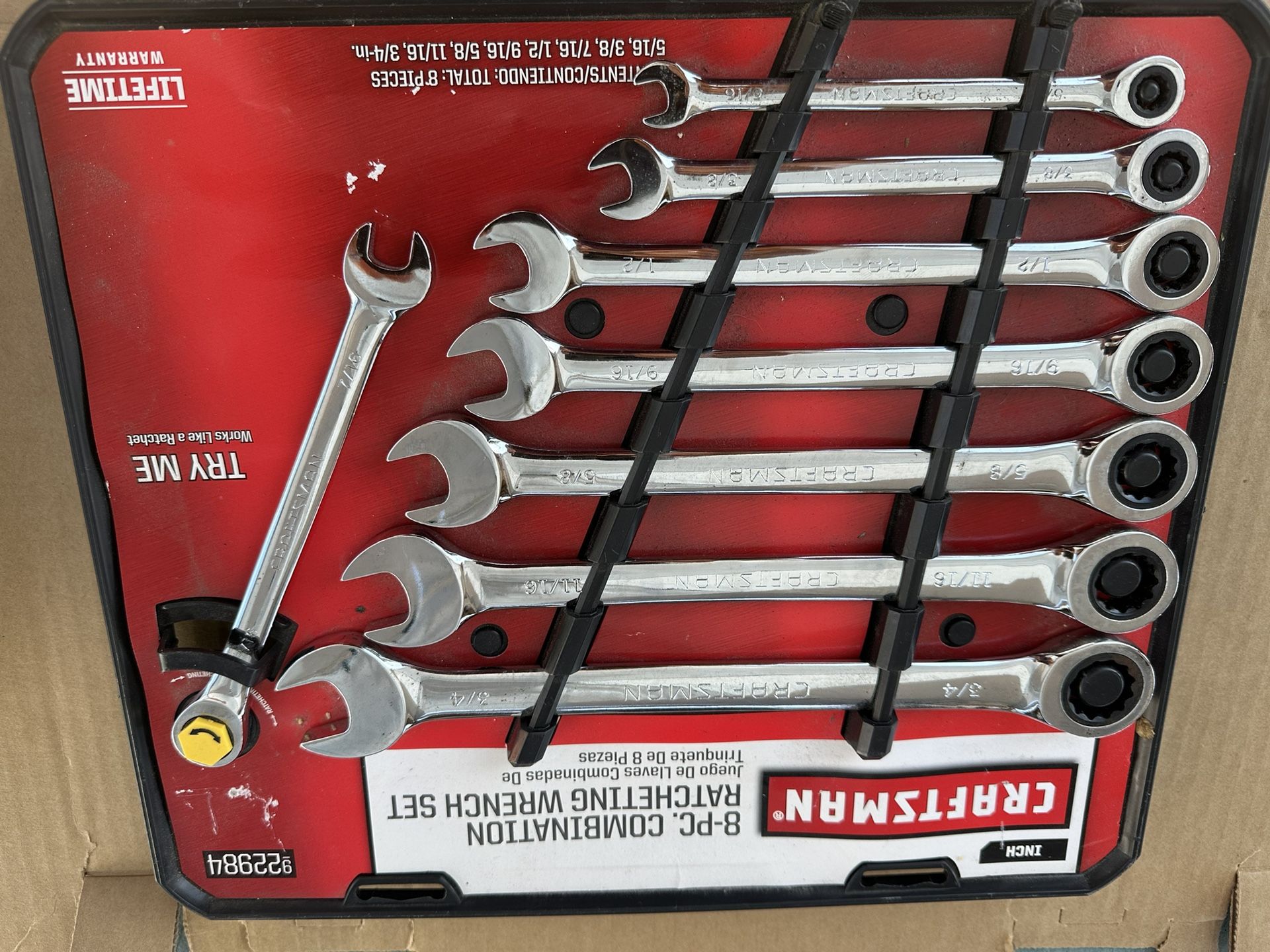 8 Piece Combinación Wrench