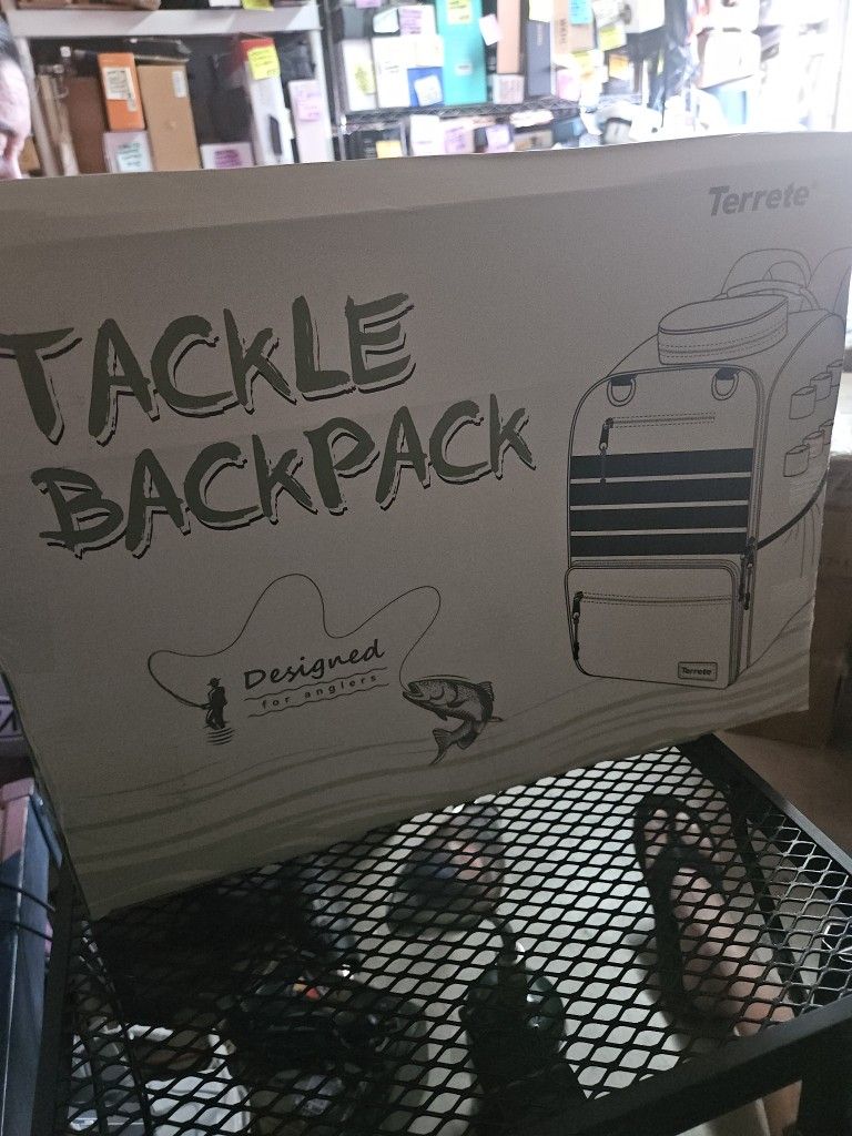  Fishing Tackle Backpack, 38L Fishing