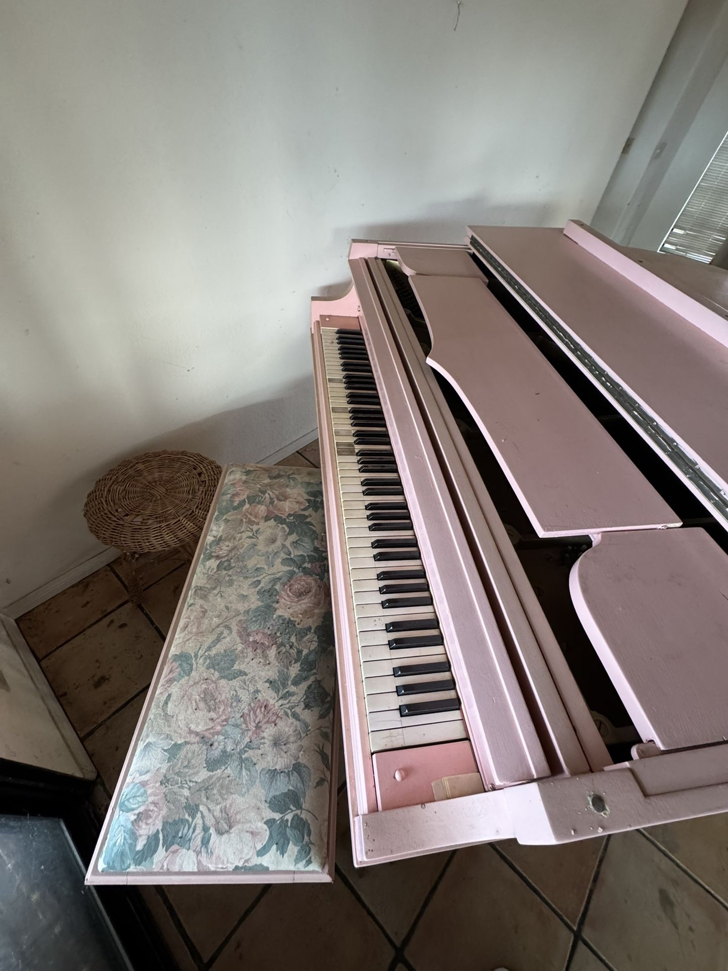 Pink Mini Grand Piano