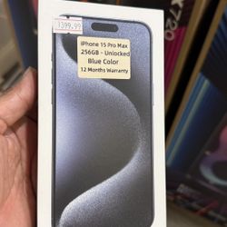 New Sealed - Unlocked iPhone 15 Pro Max -  Financing Available 