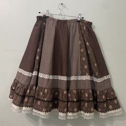 Calico Lace Prairie Skirt, Vintage Skirt, Prairie Skirt, Vintage Cottage, Little House In The Prairie, Little House Creations