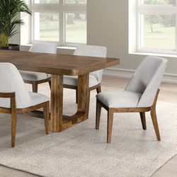 7pc Dining Table Set With 6 Chairs
