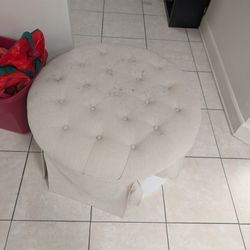 Round Ottoman Storage 