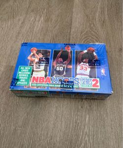 Sealed 92-93 NBA Hoops Basketball Box