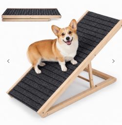 Folding Wooden Dog Ramp with Non-Slip Surface