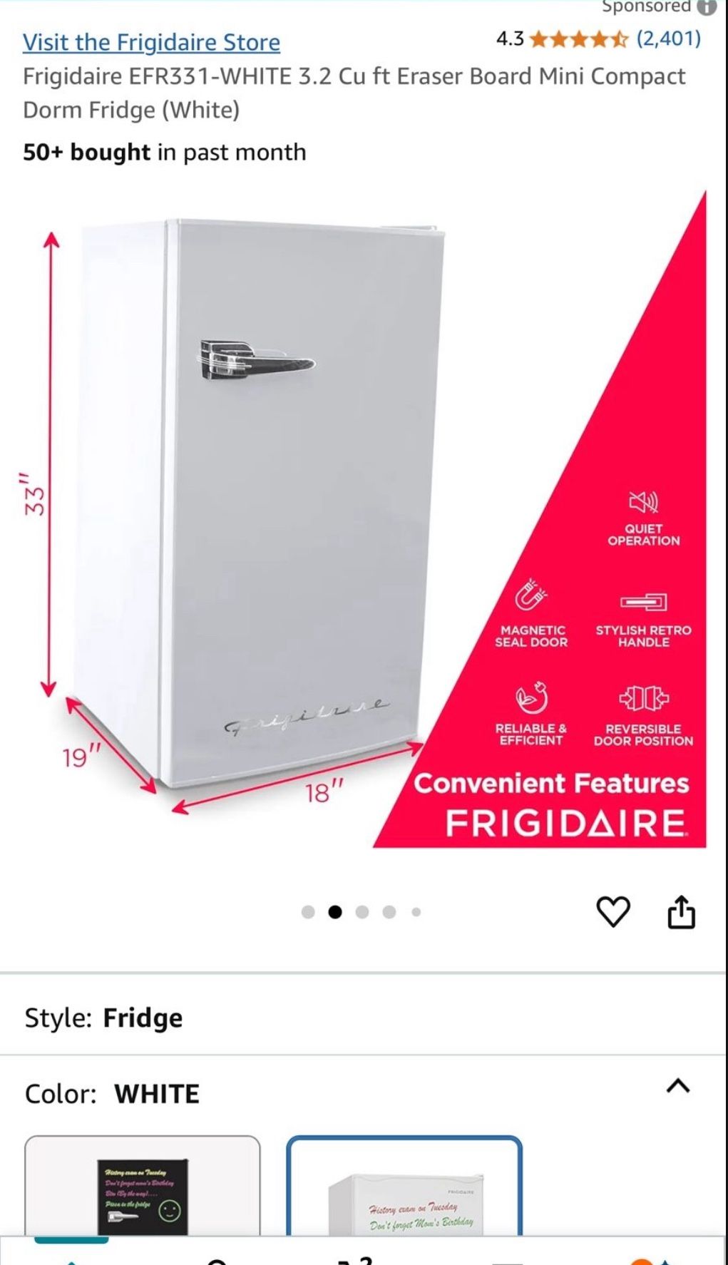 Mini fridge