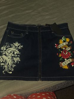 ED HARDY JEAN SKIRT