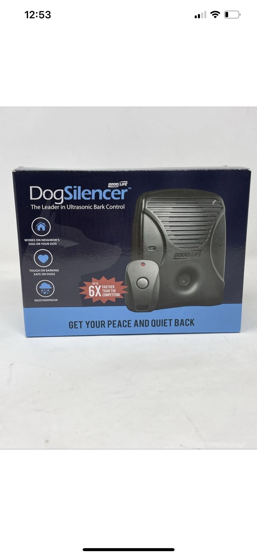New Good Life Dog Silencer ubc-ds1 Ultrasonic Bark Controls Dog Barking