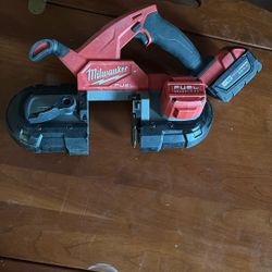 M18 FUEL 18V Lithium-Ion Brushless Cordless Compact Bandsaw And Battery 5.0