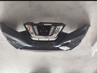 Complete Front Bumper Assembly With Grilles And Fog Light Kit For 2017 2018 2019 Nissan Rogue