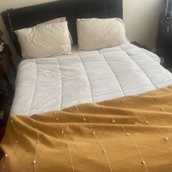 Queen Size Bed And Memory Foam Mattress For Sale 