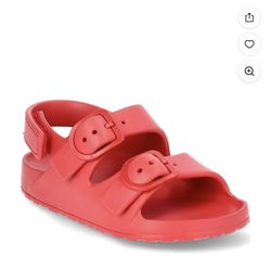 Toddler kids EVA double buckle sandals