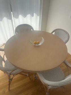 48 inch dining table- chairs not included