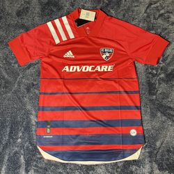 Adidas Men’s FC DALLAS HOME AUTHENTIC Soccer JERSEY NEW EH8694 MSRP $130