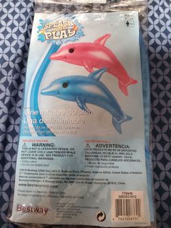 Inflatable Dolphin (Blue or Pink)