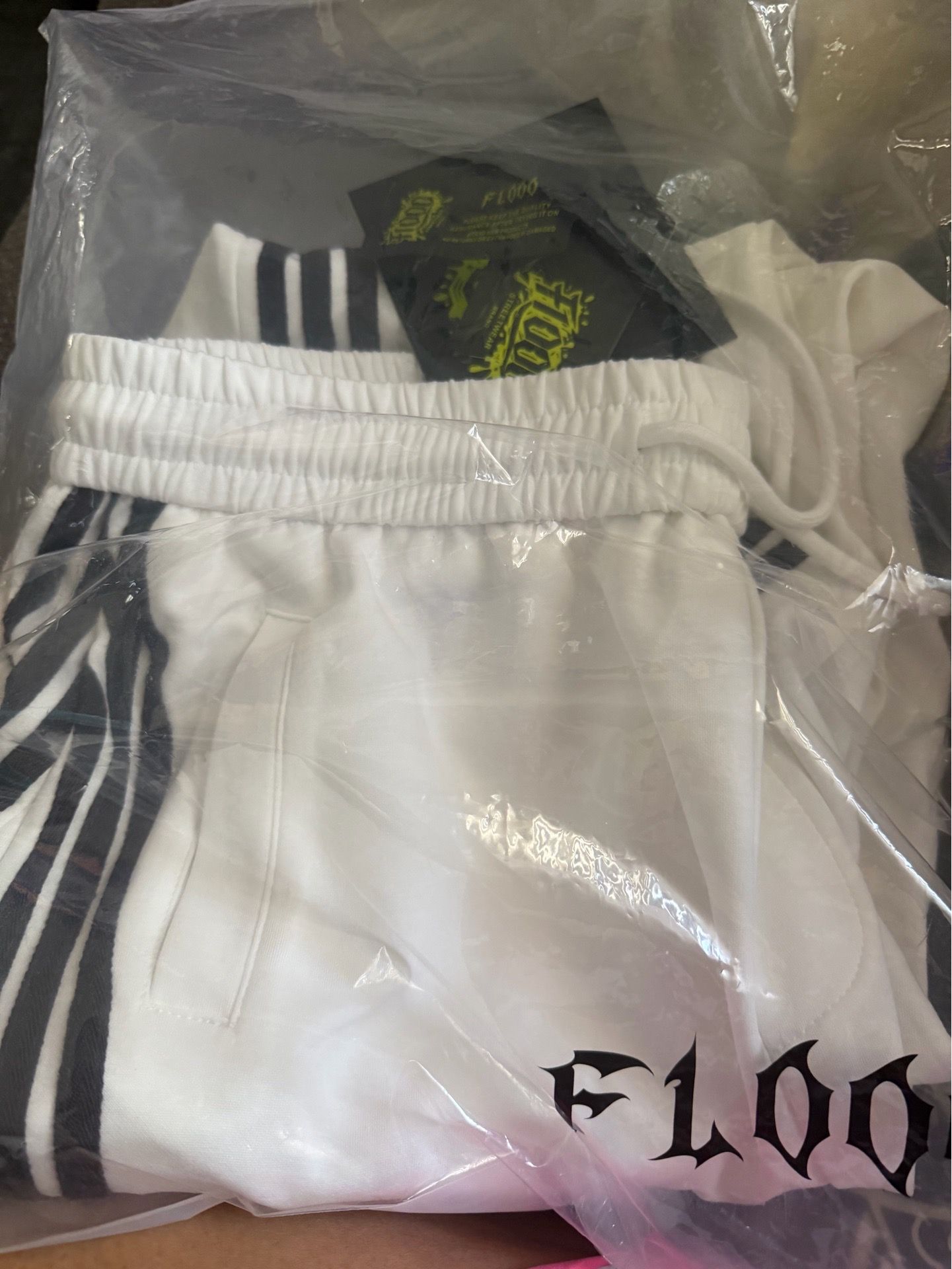 2XL White OG track sweatpants