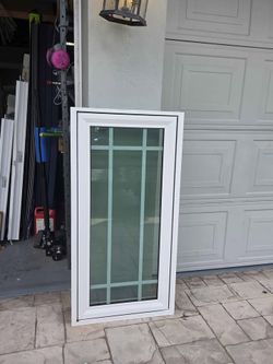 PGT Casement Window 22.5W x 46.5H Impact