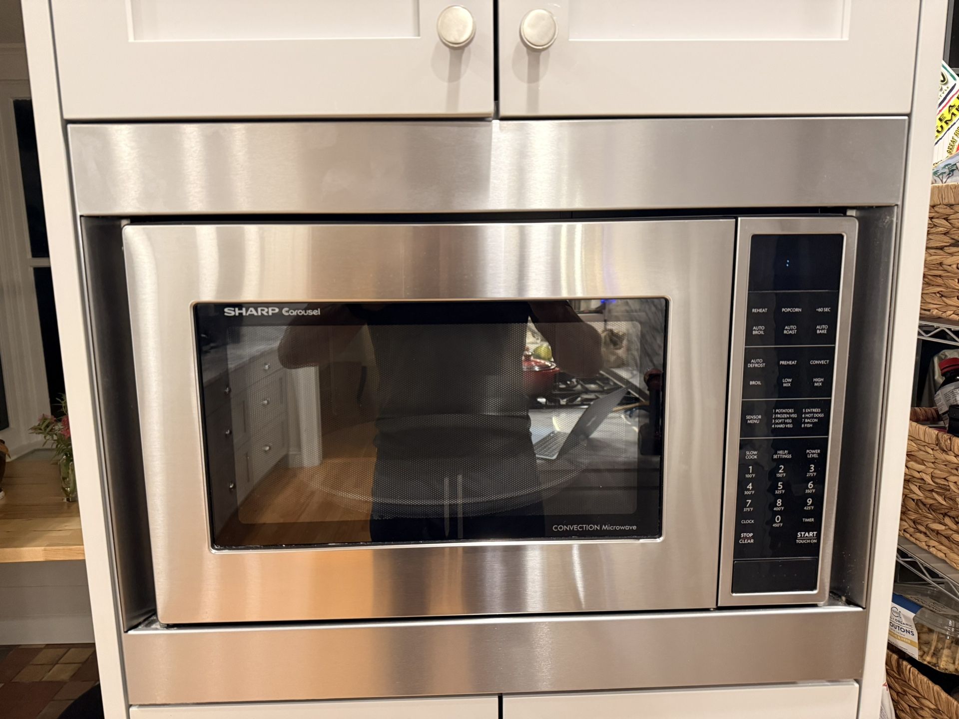 1.5 cu. ft. 900W Sharp Stainless Steel Carousel Convection + Microwave Oven