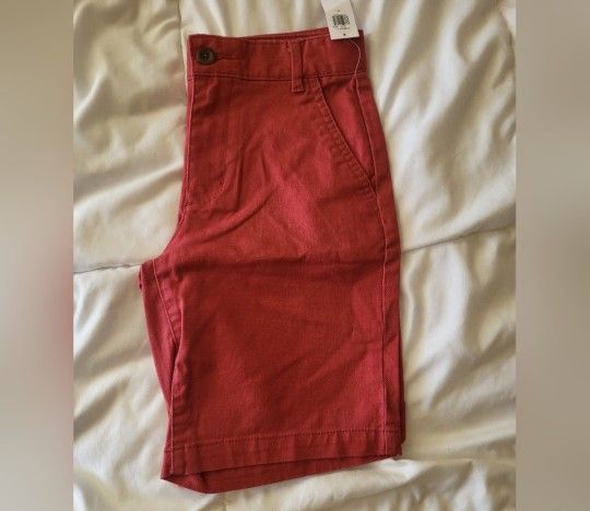 NWT Boys Old Navy Chino Shorts, Red Size 10
