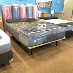 Sealy Queen Mattress Clearance Model ✅  W/ Box Springs Included ✅ Free Memory Foam Pillow W/ Purchase 