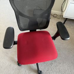 Desk Chair Red/Black