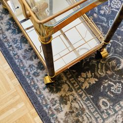 Gold Plated Bar Cart NEW pickup-delivery available