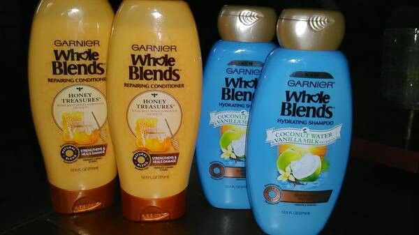 (4) garnier whole blends shampoo & conditioners* - $12