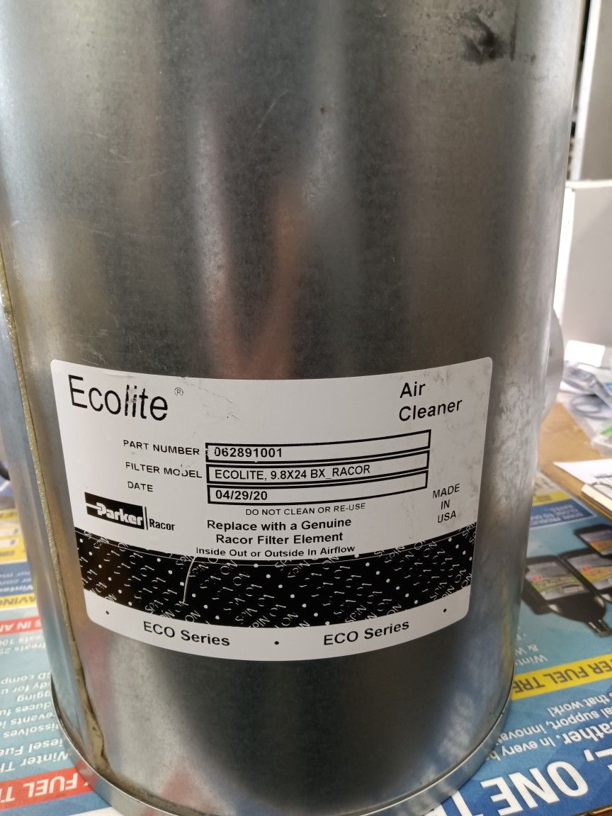 Ecolite MOTORHOME air filter 6''-6'' in-outl