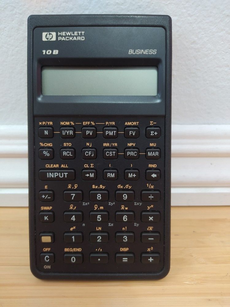 HP 10B Pocket Calculator