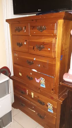 Pure wood dresser