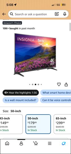 INSIGNIA 50" Class F50 Series LED 4K