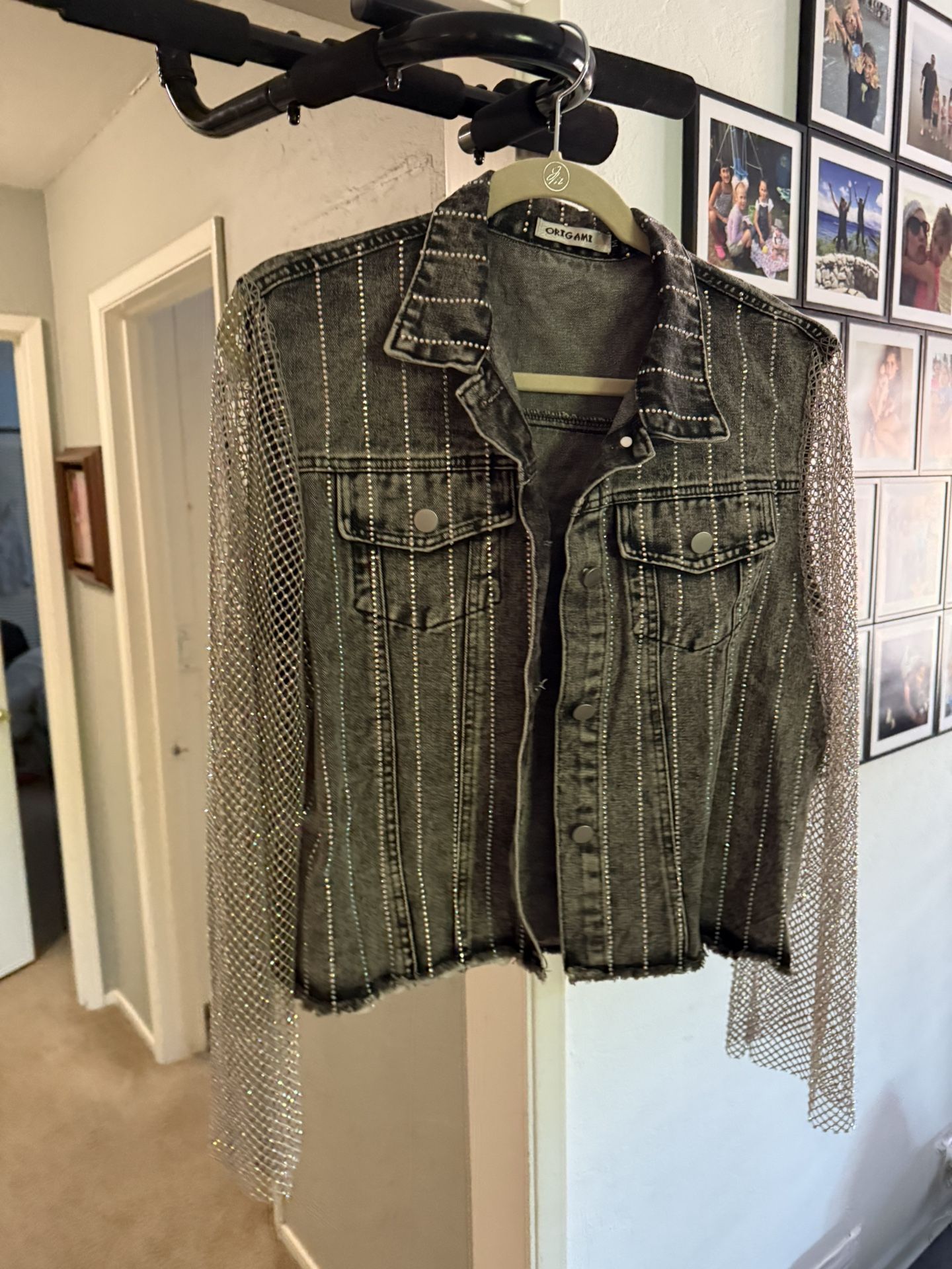 Mainstream Sparkley Jean Jacket. Brand New Size Adult m