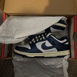 W Nike Dunk PRM Vintage Navy 