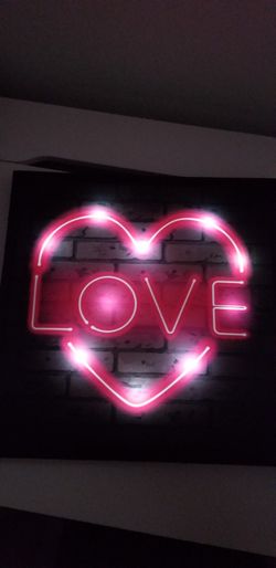 Canvas light Decor LOVE