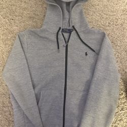 Authentic Polo Ralph Lauren Grey Zip Up
