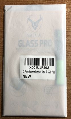 2 Pack Apple iPhone 6 /6S Plus Glass Screen Protector