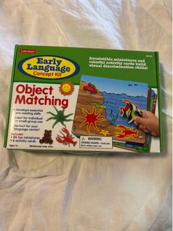 Lakeshore educational toys: Early Language Concept Kit: Object Matching