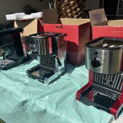 New In Box Coffee Expresso Makers $55 Each 