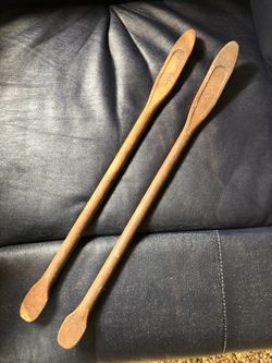 2 Vintage Lecrolite Tru-Fit Tire Spoon Tire Change Repair Tool Bar