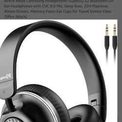 Bluetooth on ear headphones ，