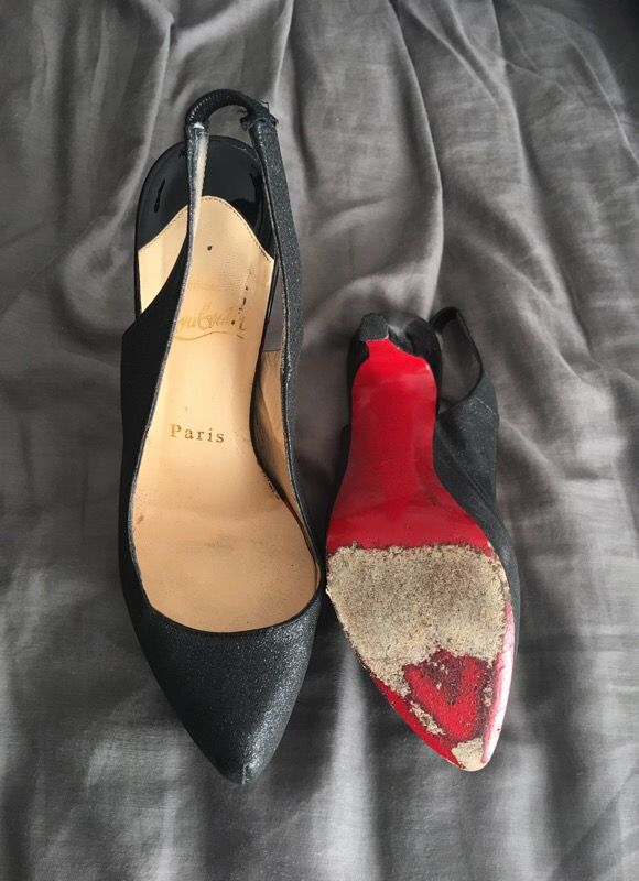 LouBoutin Sling Back Pumps! Size 36 1/2