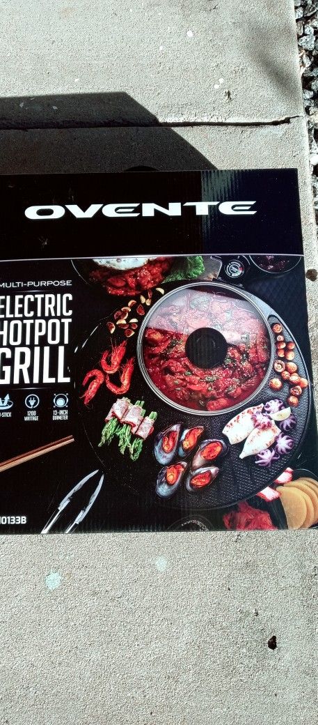 Ovente Electric Hot Pot Grill