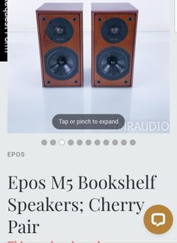 EPOS M5  HI END BOOKSHELF SPEAKERS CHERRYWOOD 