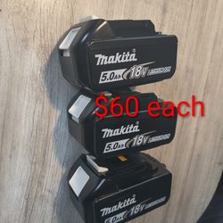 Makita Battaries 5.0 Ah
