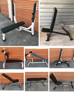 Olympic Weight Bench, Adjustable, Flat, Incline, Decline, Military Shoulder Press,