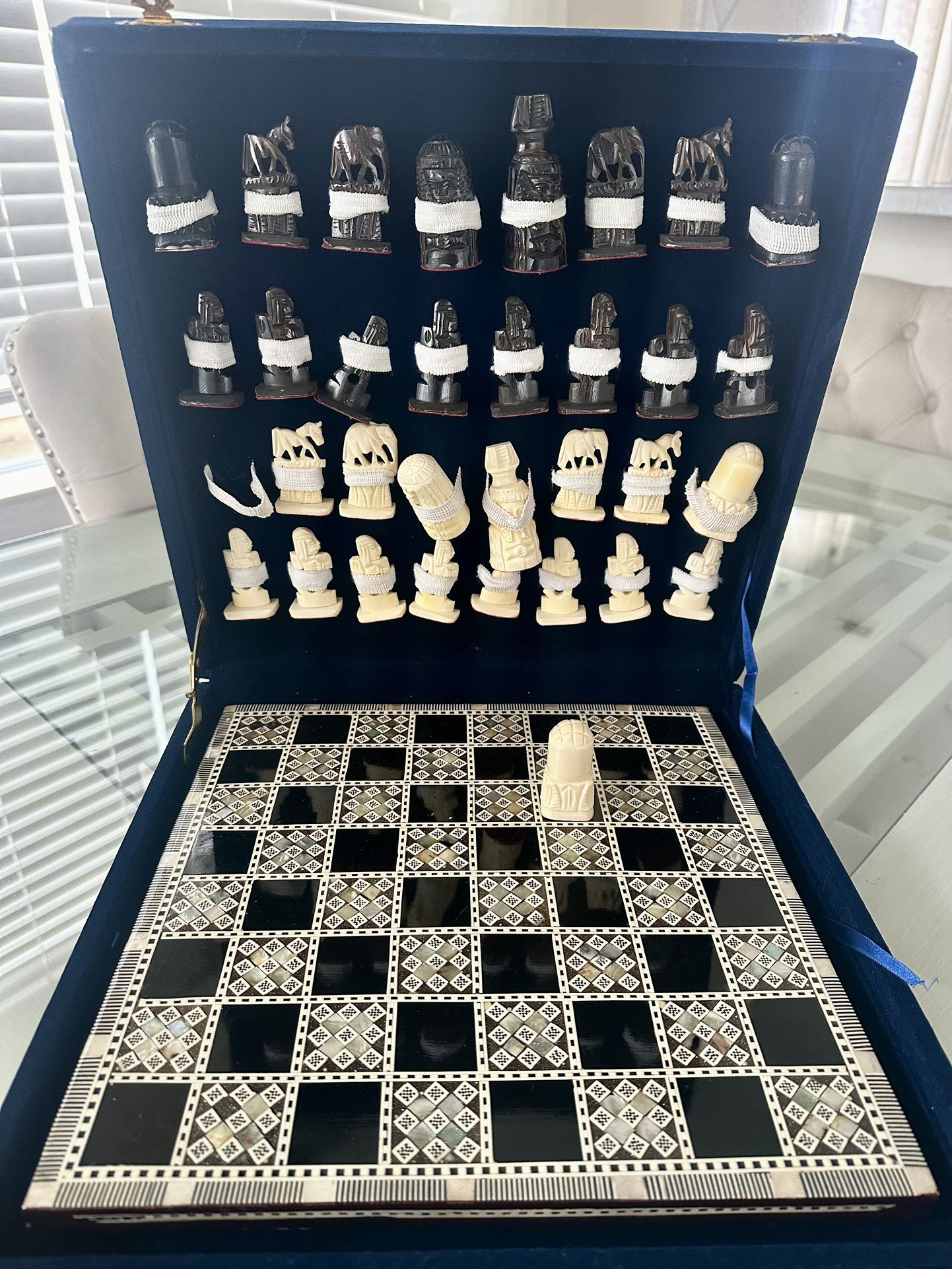 Egyptian Chess Board In Mint Condition 