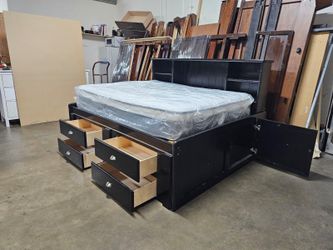 Full captains bed $350