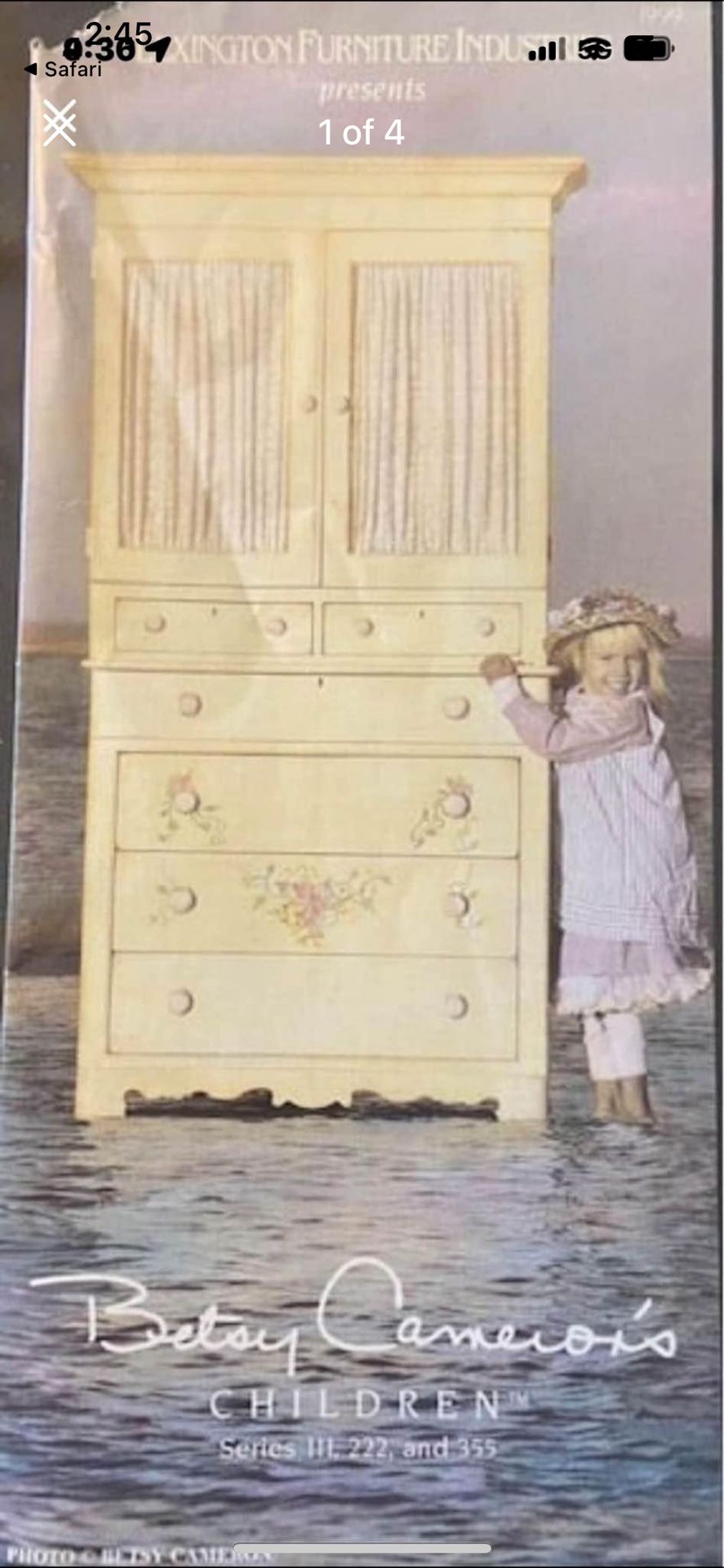 Vintage 1990s Lexington- Betsy Cameron series 222 real wood